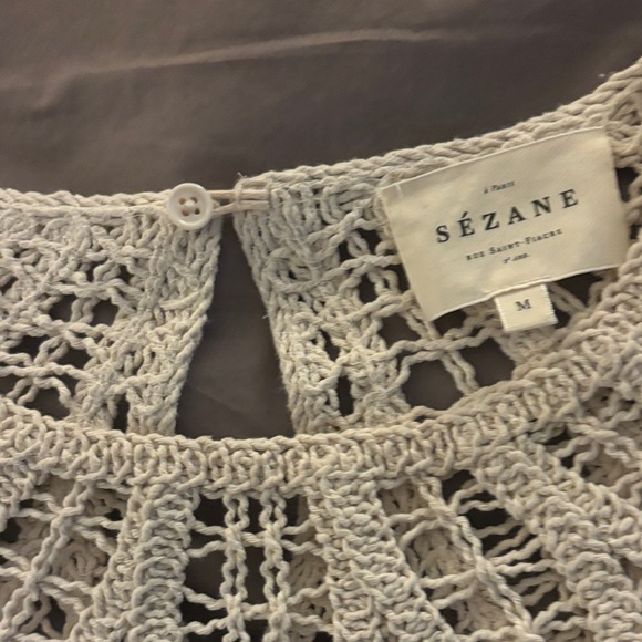 SOLD NWOT Sézane Olie Blouse in Ecru Size M - Picture 5 of 8